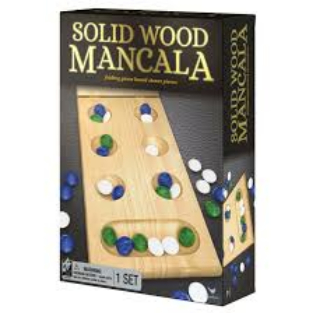 Cardinal Games Solid Wood Folding Mancala